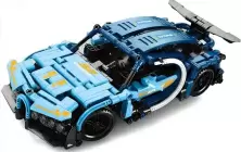 Constructor cu telecomandă Pingao Bugatti 433 pcs, albastru