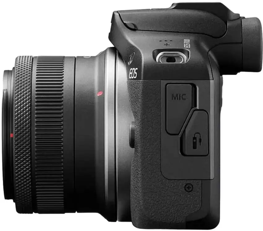 Aparat foto Canon EOS R100 + RF-S 18-45mm f/4.5-6.3 IS STM + RF-S 55-210mm f/5-7.1 IS STM, Kit, negru