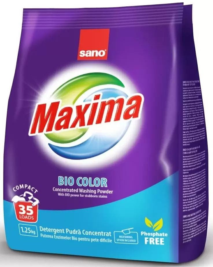 Стиральный порошок Sano Maxima Bio Color 1.25кг