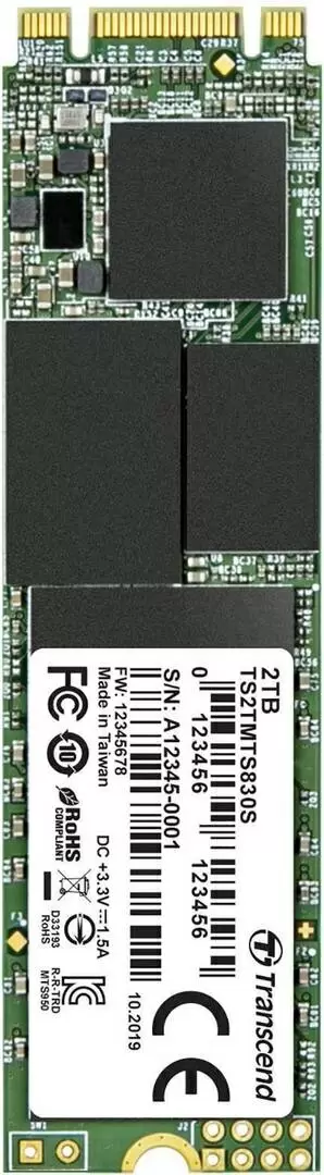 SSD накопитель Transcend 830S M.2 SATA, 2TB