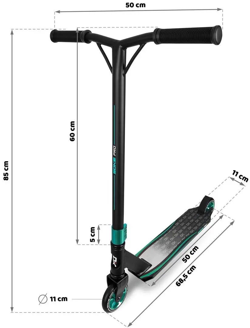 Trotinetă Soke Pro, turcoaz
