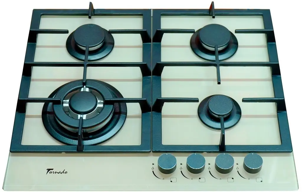 Газовая панель Tornado TR4033 Glass, слоновая кость
