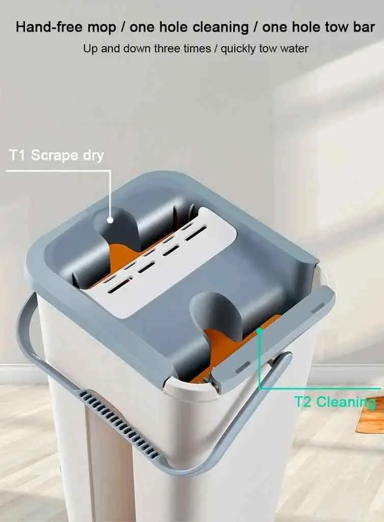 Набор швабра + ведро 4Life Mop Scratch, бежевый