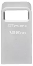 USB-флешка Kingston DataTravaler Micro 128GB, серебристый