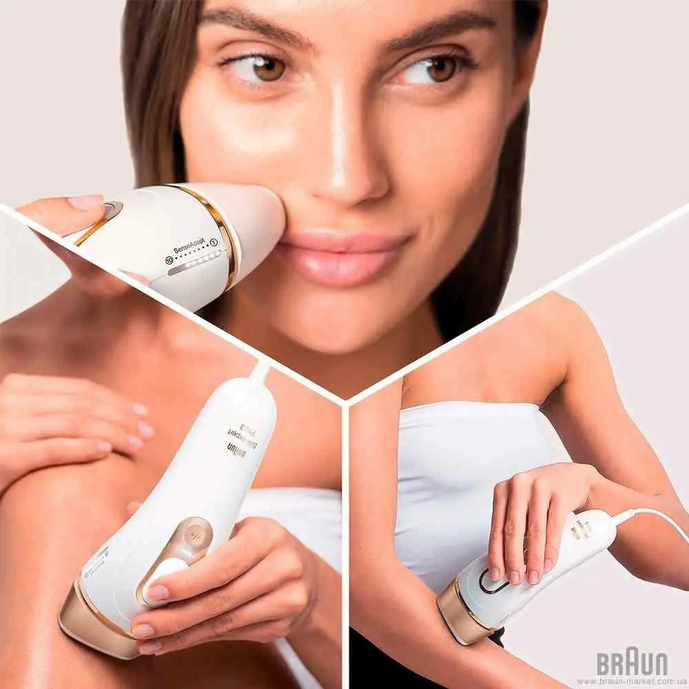 Epilator IPL Braun PL5146, alb/auriu pe tehnoparc.md Epilator IPL Braun PL5146, alb/auriu