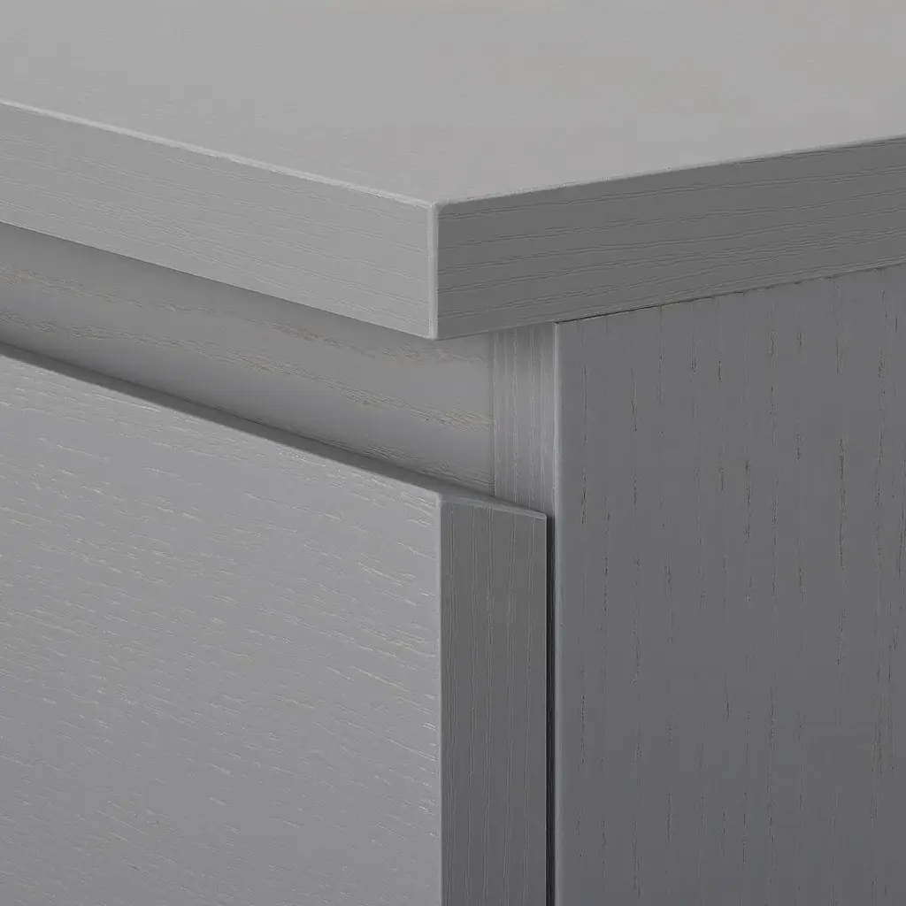 Noptieră IKEA Malm 2 sertare 40x55cm, gri pe tehnoparc.md Noptieră IKEA Malm 2 sertare 40x55cm, gri