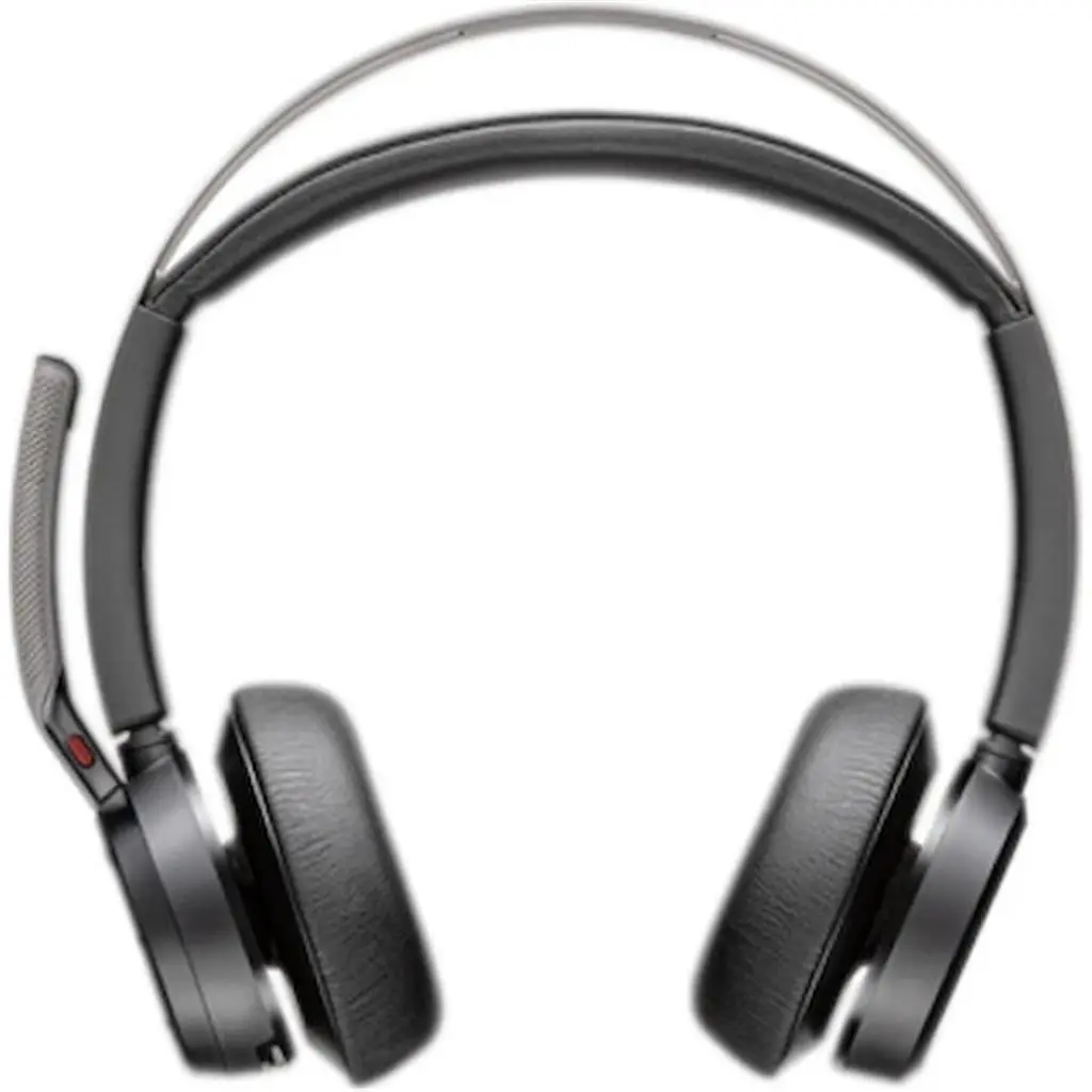 Căşti Poly Voyager Focus 2 Microsoft Teams Certified USB-C-C Headset +USB-C/A Adapter +Charging Stand, negru