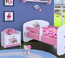 Тумба прикроватная Happy Babies Happy SZN02 Safari, белый/розовый