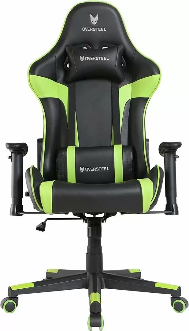 Геймерское кресло Oversteel Ultimet, черный/зеленый