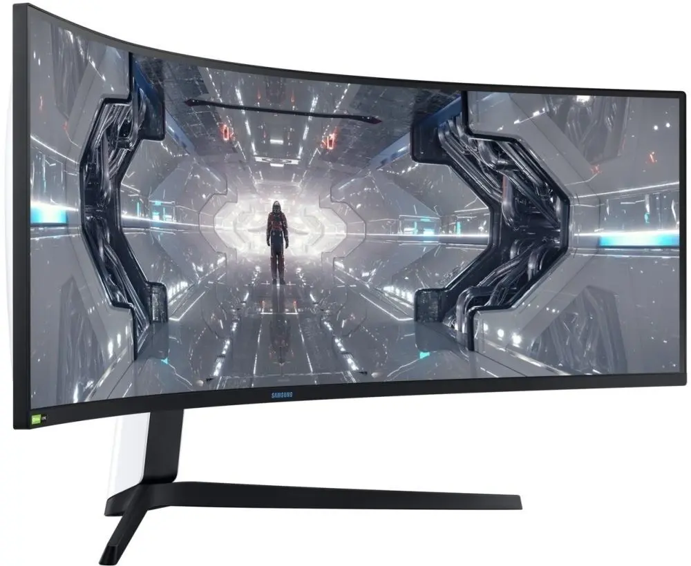 Monitor Samsung C49G95TSS, negru/alb