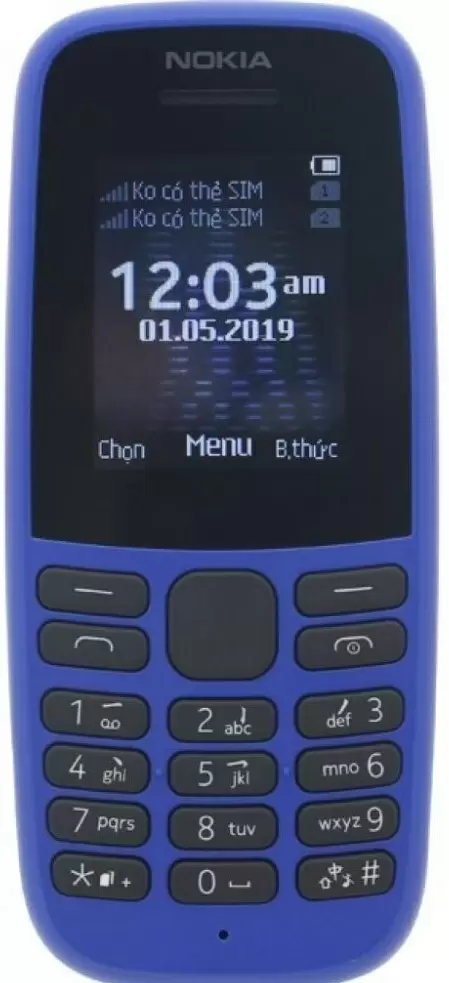 Telefon mobil Nokia 105 (2019) Duos, albastru