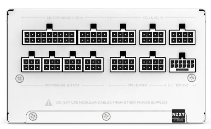 Блок питания NZXT C1200 PA-2G2BW-EU, белый