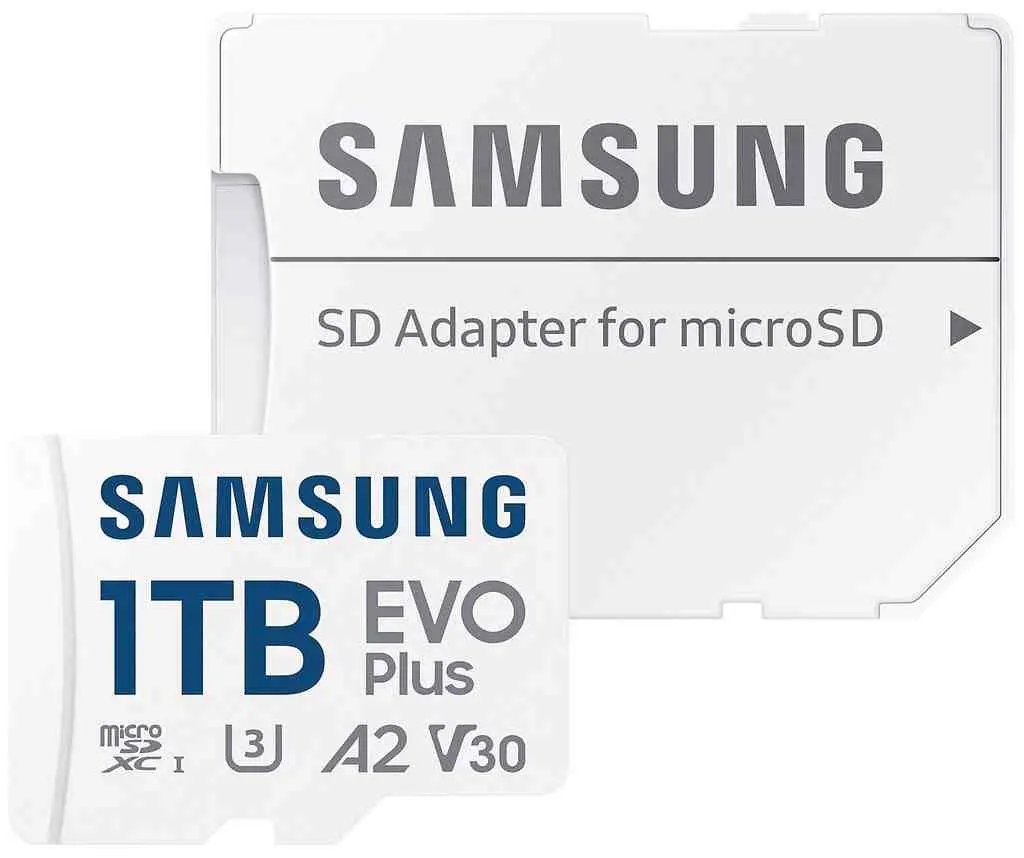 Card de memorie flash Samsung MicroSD EVO Plus 1TB Class 10 UHS-I U3 + SD adapter