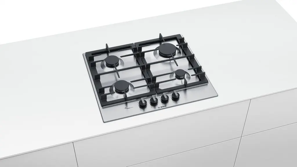Газовая панель Bosch PCP6A5B90R, нержавеющая сталь
