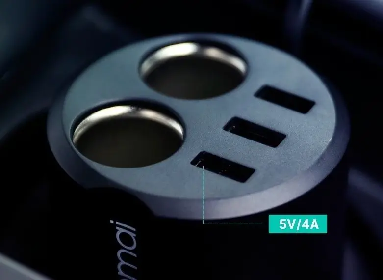 Încărcător auto Xiaomi 70mai Cigarette Lighter Socket Pro, negru