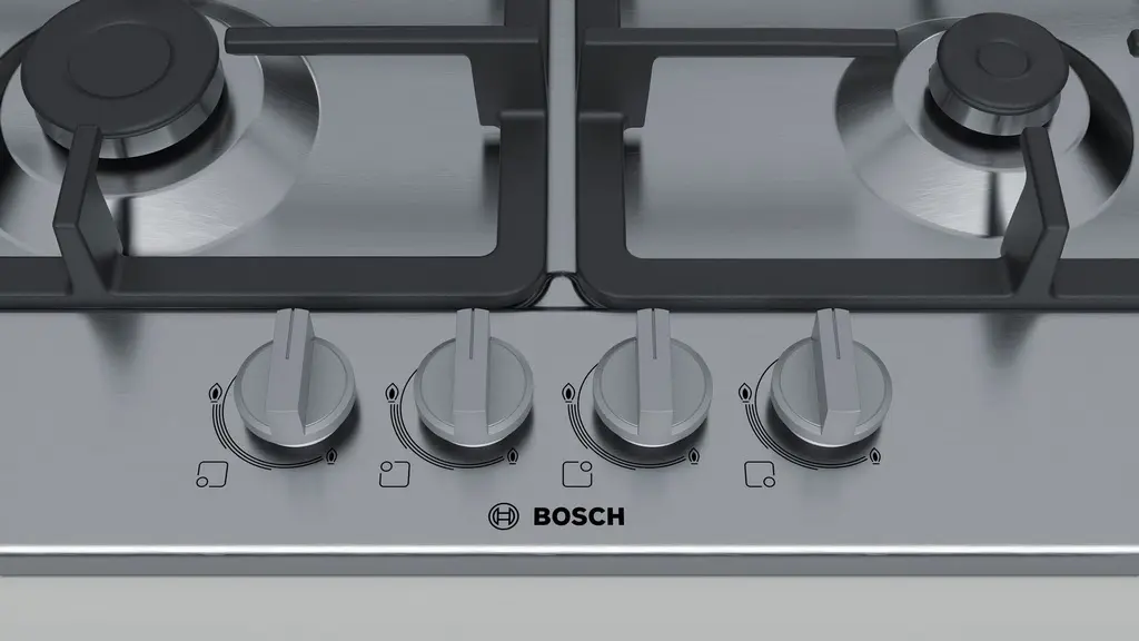 Газовая панель Bosch PGH6B5B90, нержавеющая сталь