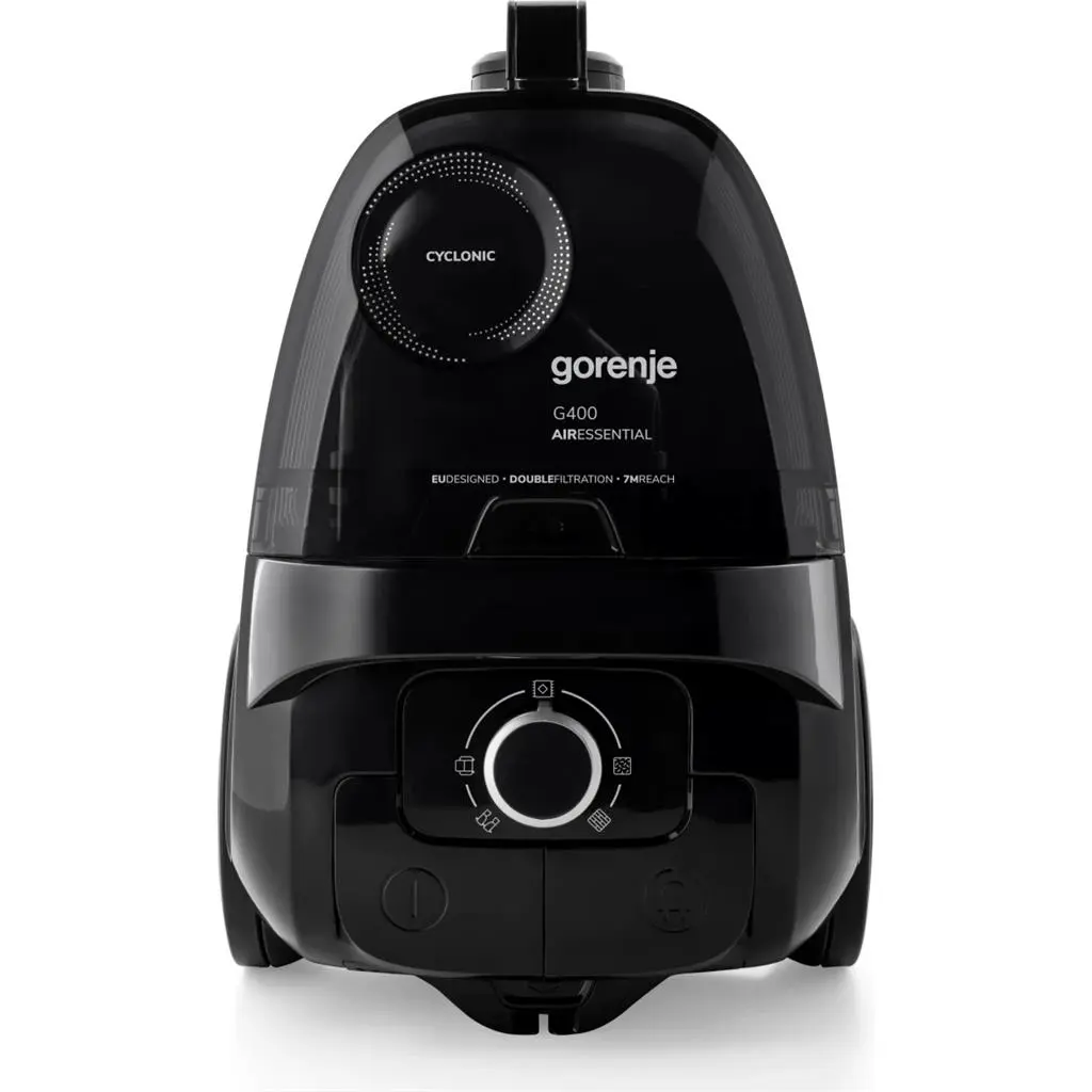 Aspirator cu curățare uscată Gorenje VCE01G4AEBK, negru