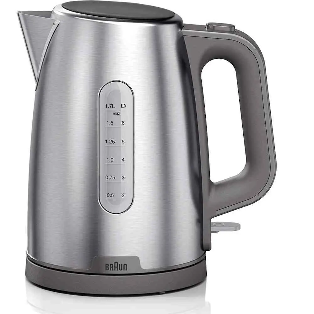 Fierbător de apă Braun WK 1500 GY, inox pe tehnoparc.md Fierbător de apă Braun WK 1500 GY, inox