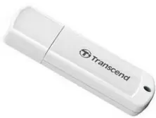 Flash USB Transcend JetFlash 370 64GB, alb