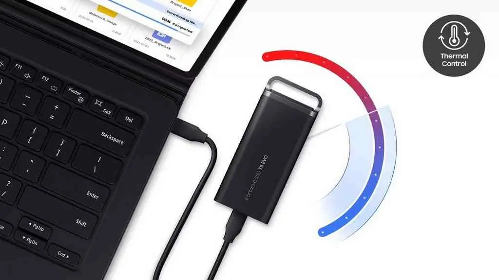 Disc rigid SSD extern Samsung T5 EVO 2TB, negru