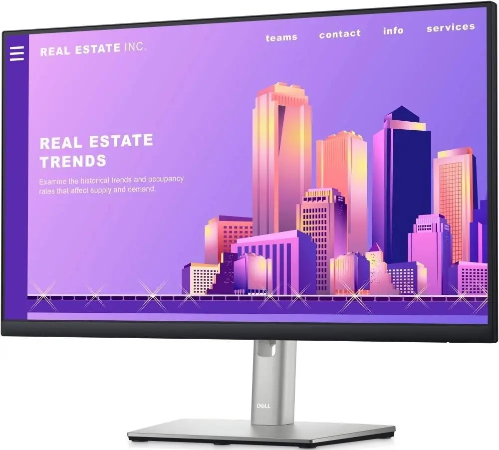Monitor Dell P2422H, negru/argintiu