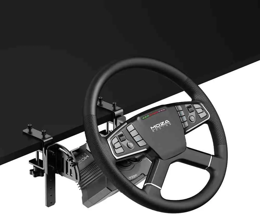 Volan pentru jocuri Moza Trucking Bundle, negru