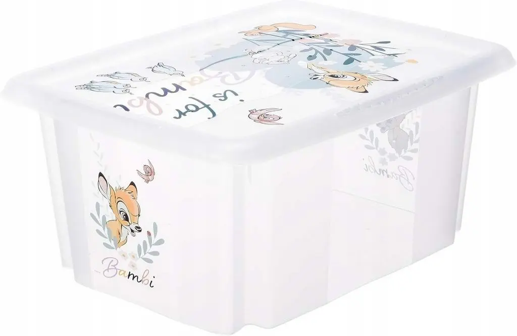 Container pentru jucării Keeeper Bambi 15L, transparent