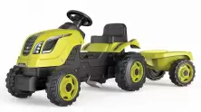 Tractor cu pedale și remorcă Smoby Farmer XL 710130, verde