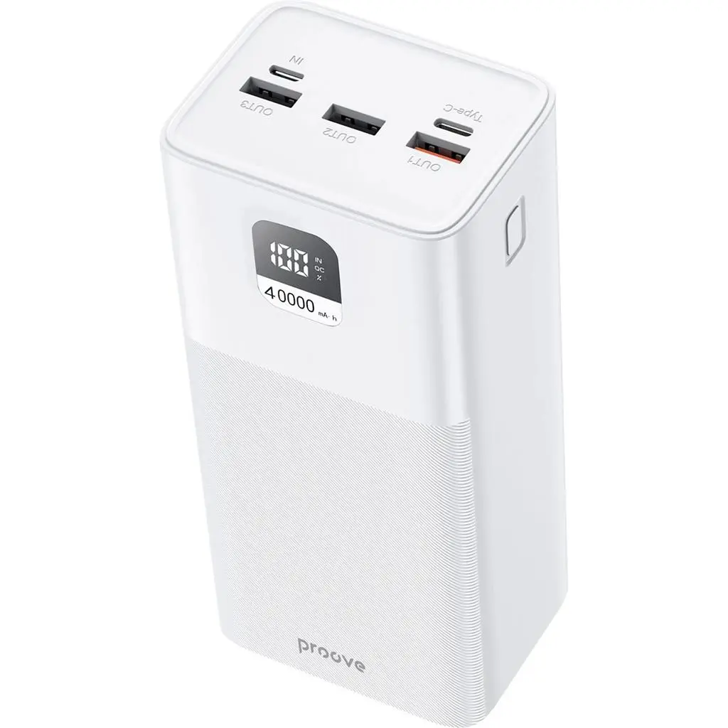 Внешний аккумулятор Proove Giant 100W, белый