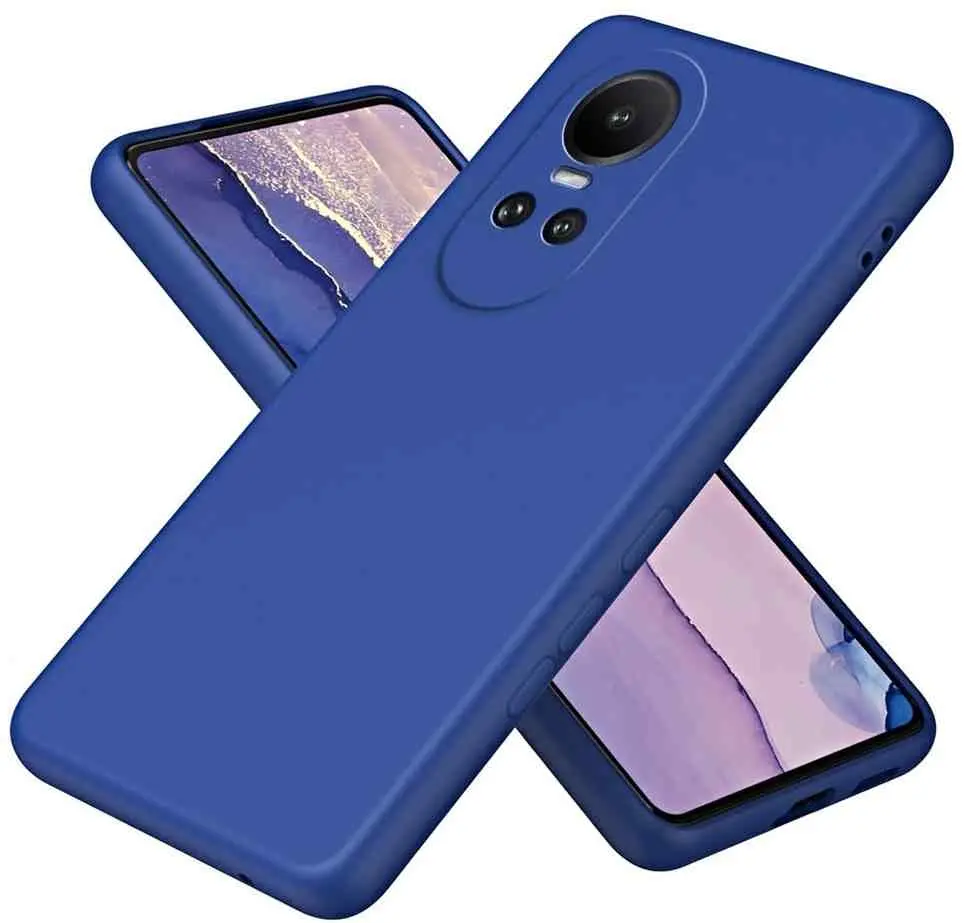 Чехол Helmet Case Liquid Silicone Oppo Reno 10 5G (HMTCLSOR10BL), синий