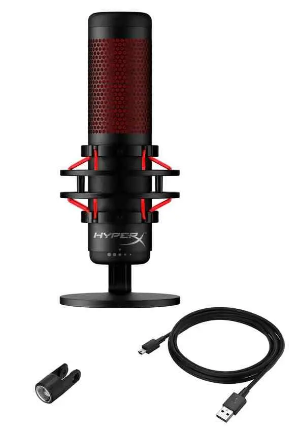 Microfon HyperX 872V1AA, negru/roșu