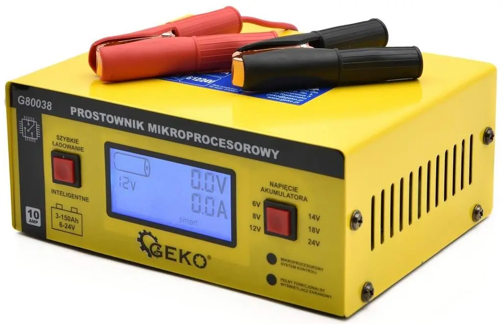 Încărcător de baterie auto Geko G80038