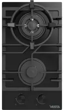 Plită incorporabilă cu gaz Vesta BH3060ICG/BL, negru