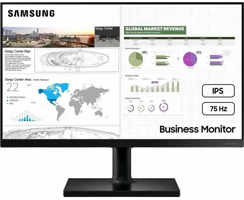 Monitor Samsung S24C430, gri închis