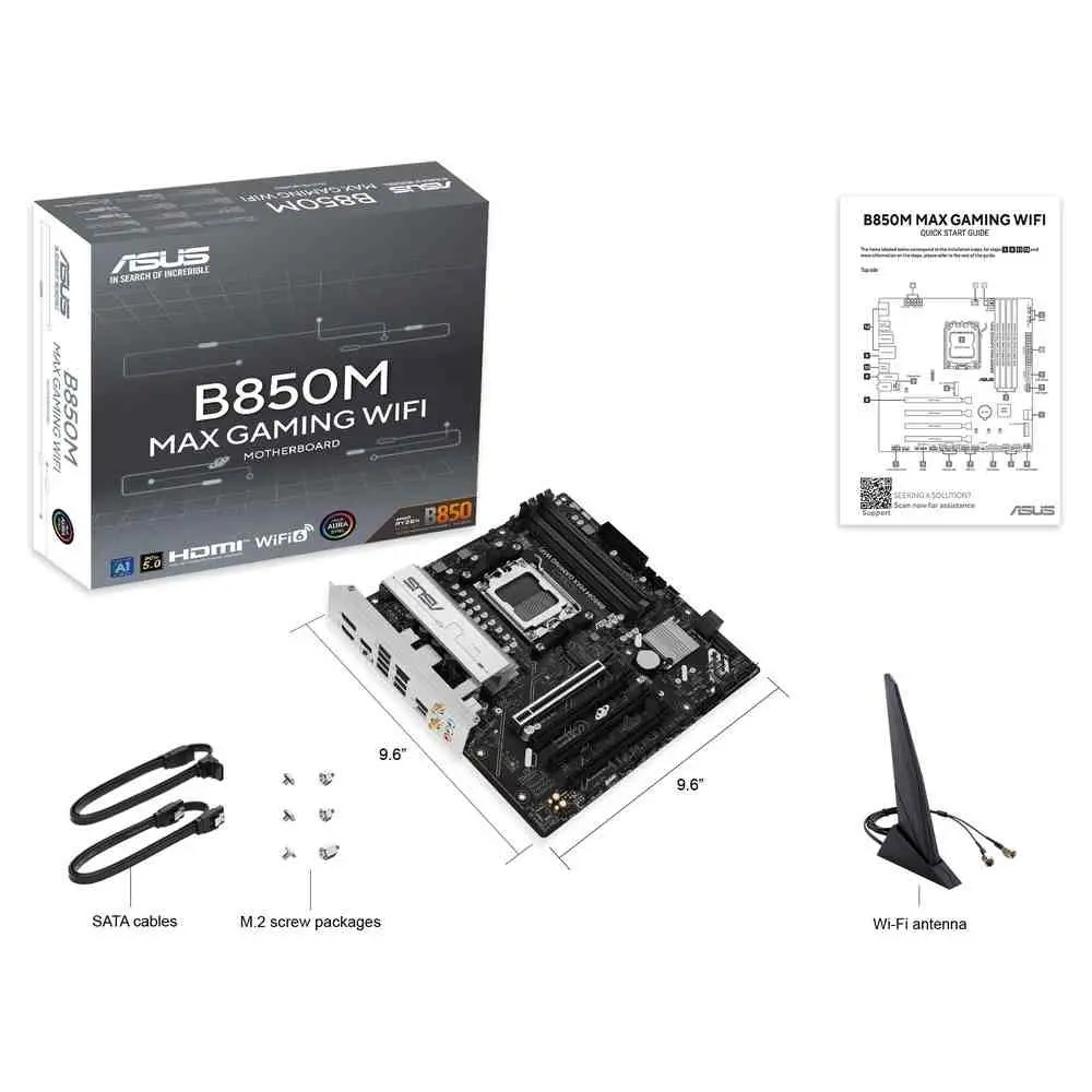Placă de bază Asus B850M Max Gaming Wi-Fi