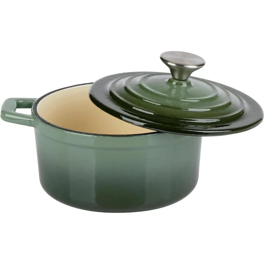 Кастрюля Alpina Cast Iron Green, зеленый