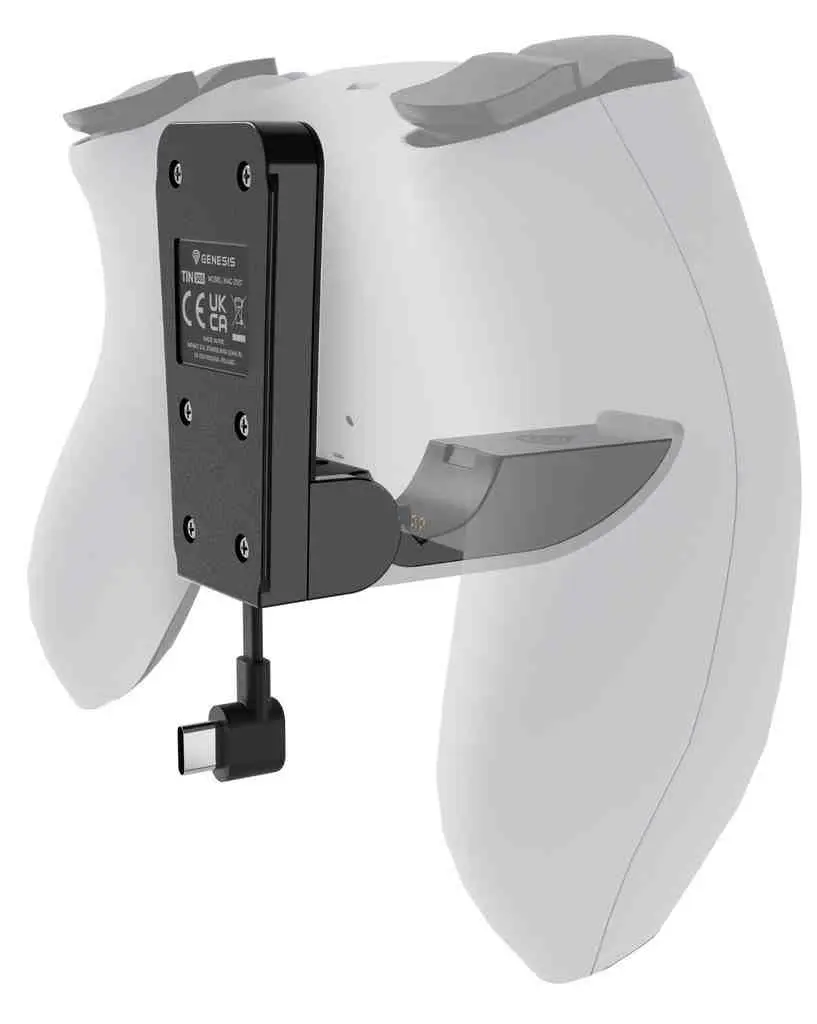 Încărcător pentru gamepad Genesis Tin 305 for PS5 Slim, alb/negru pe tehnoparc.md Încărcător pentru gamepad Genesis Tin 305 for PS5 Slim, alb/negru