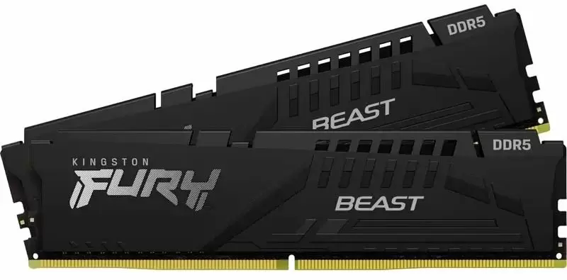 Оперативная память Kingston FURY Beast 64GB (2x32GB) DDR5-6400MHz, CL32-39-39, 1.4V