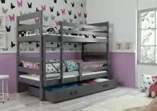 Детская кровать BMS Group Eryk с ящиком 90x200см, графит