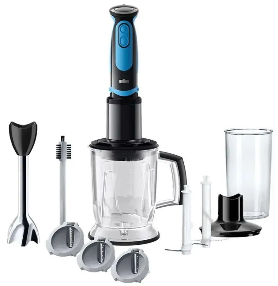 Блендер Braun MQ5264BKBL, черный/синий на tehnoparc.md Блендер Braun MQ5264BKBL, черный/синий