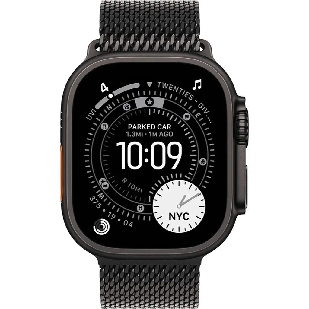Умные часы Apple Watch Ultra 3 GPS + Cellular 49mm Black Titanium Case with Black Titanium Milanese Loop MF1Q4