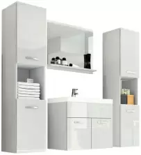 Комплект мебели Bratex Montreal XL, белый/белый глянец