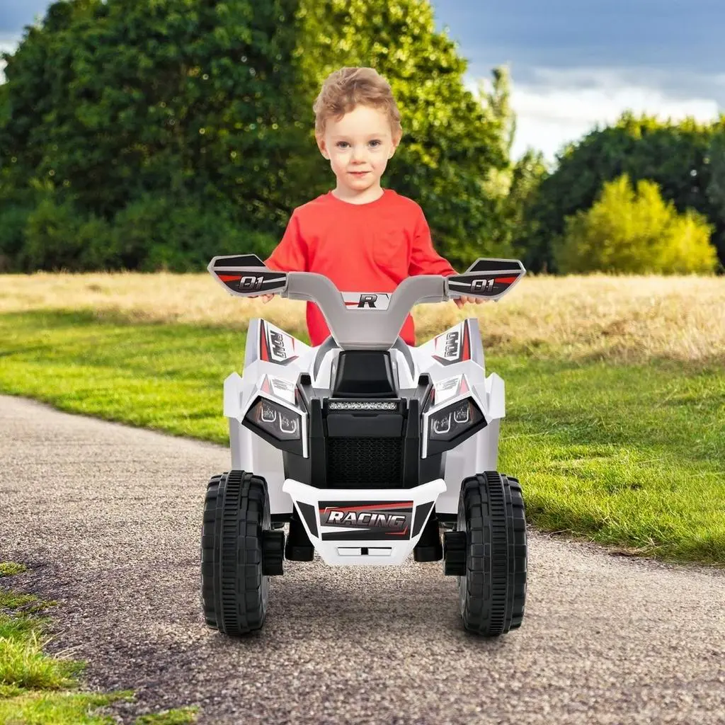 Электроквадроцикл Costway TQ10174DE-WH, белый