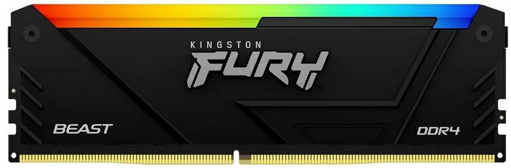 Memorie Kingston Fury Beast RGB 16GB DDR4-3200MHz, CL16-18-18, 1.35V