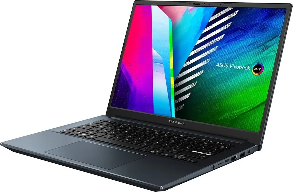 Laptop Asus Vivobook Pro 14 M3401QA (14"/WQXGA+/Ryzen 7 5800H/16GB/512GB/AMD Radeon), albastru pe tehnoparc.md Laptop Asus Vivobook Pro 14 M3401QA (14"/WQXGA+/Ryzen 7 5800H/16GB/512GB/AMD Radeon), albastru