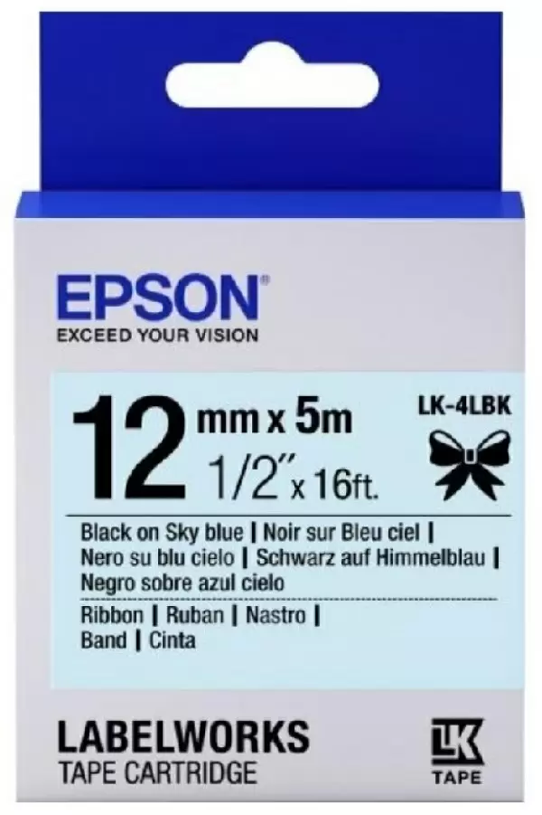 Сатиновая лента Epson LK4LBK (C53S654032)