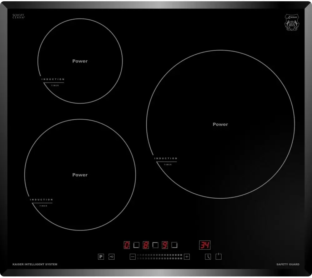 Plită incorporabilă cu inducție Kaiser KCT 6736 FI, negru