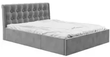 Кровать BonMebel Laguna велюр/подъемный механизм 160x200см, серый