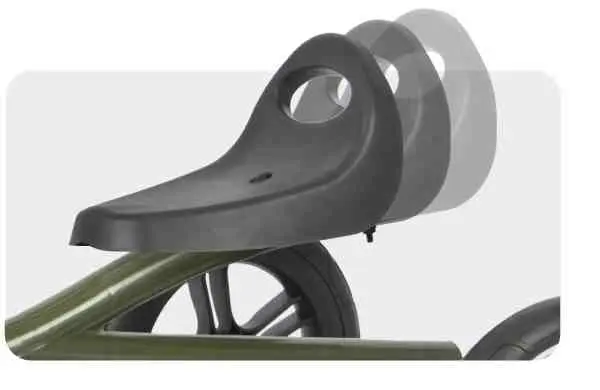 Kart cu pedale Qplay Gokart Haki, verde