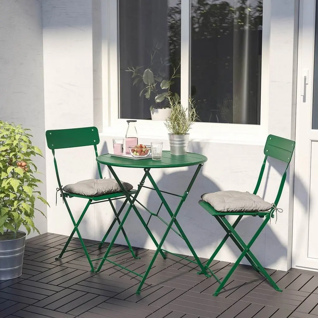 Садовый стол IKEA Sundso 65см, зеленый